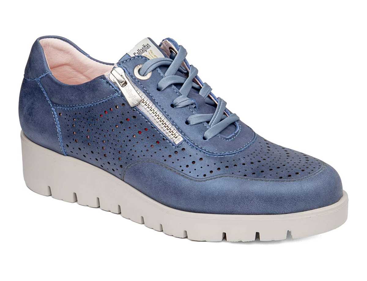 Baskets à Plateforme Callaghan 89894 Haman Femme Bleu Foncé | CON3534JP