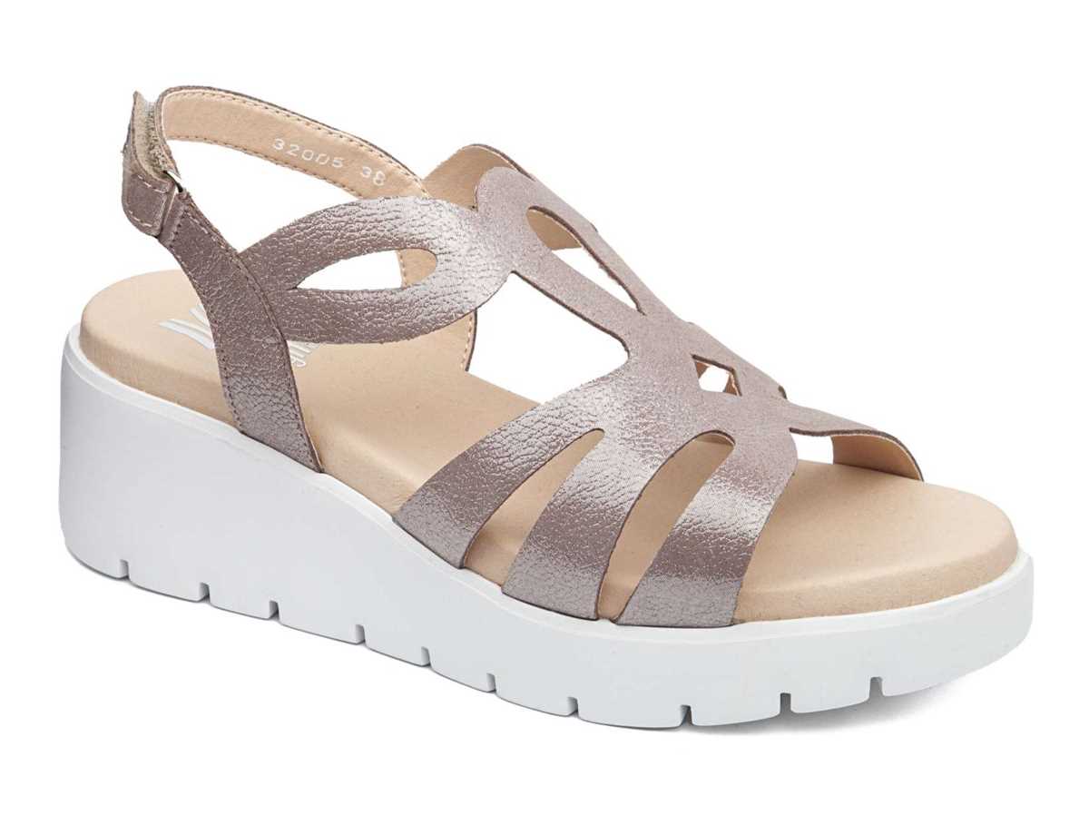 Sandales à Plateforme Callaghan 32005 Bera Femme Beige | YVT2417NH