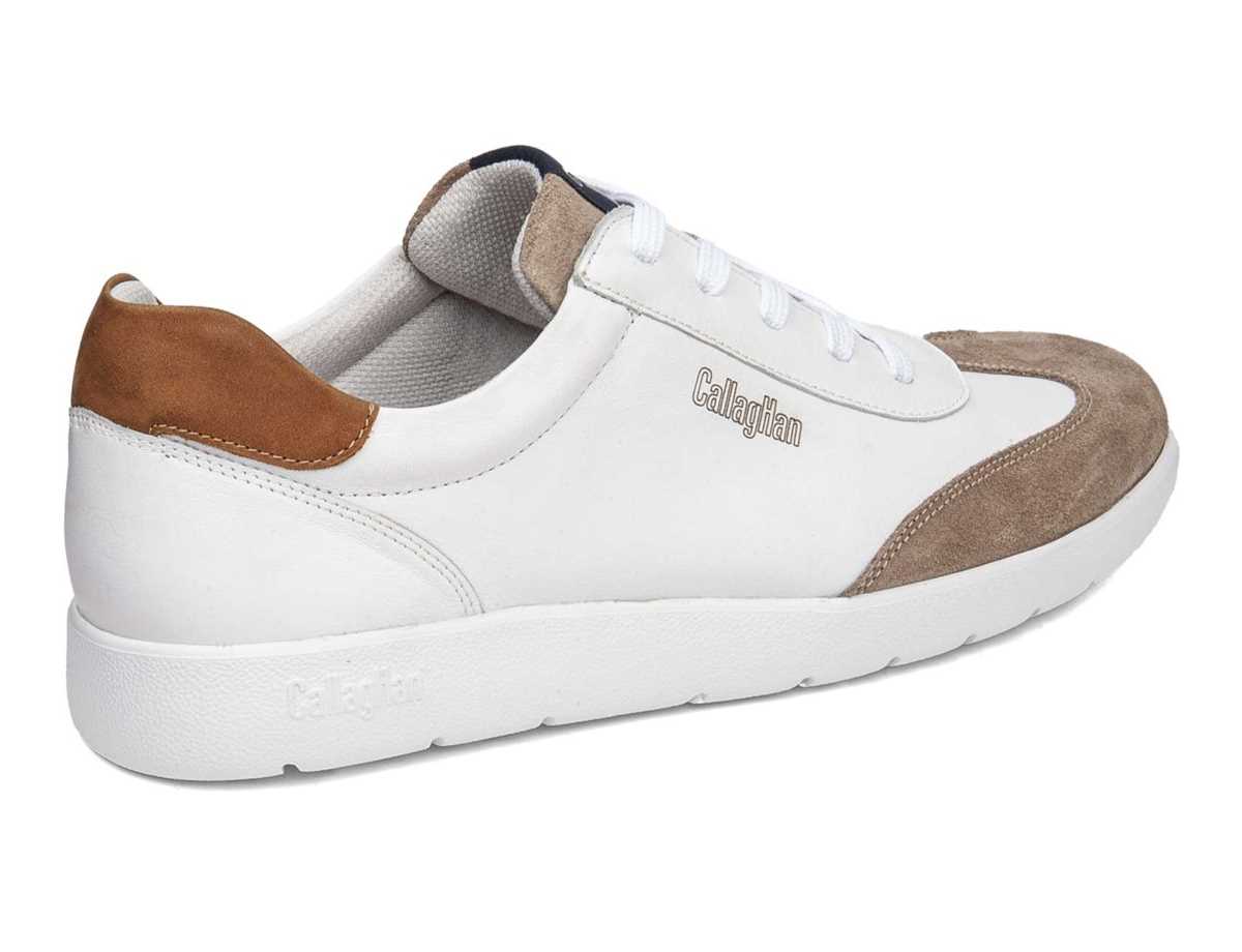 Baskets Callaghan 43708 Amanci Homme Blanche Beige Marron | YEQ4948FF