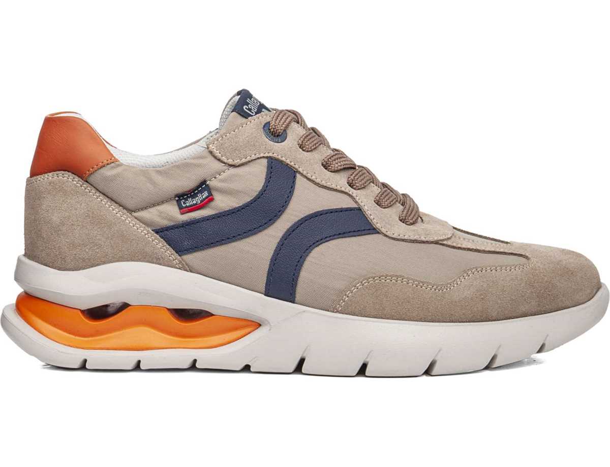 Baskets Callaghan 45408 Vento Homme Beige Bleu | ODJ8269KL