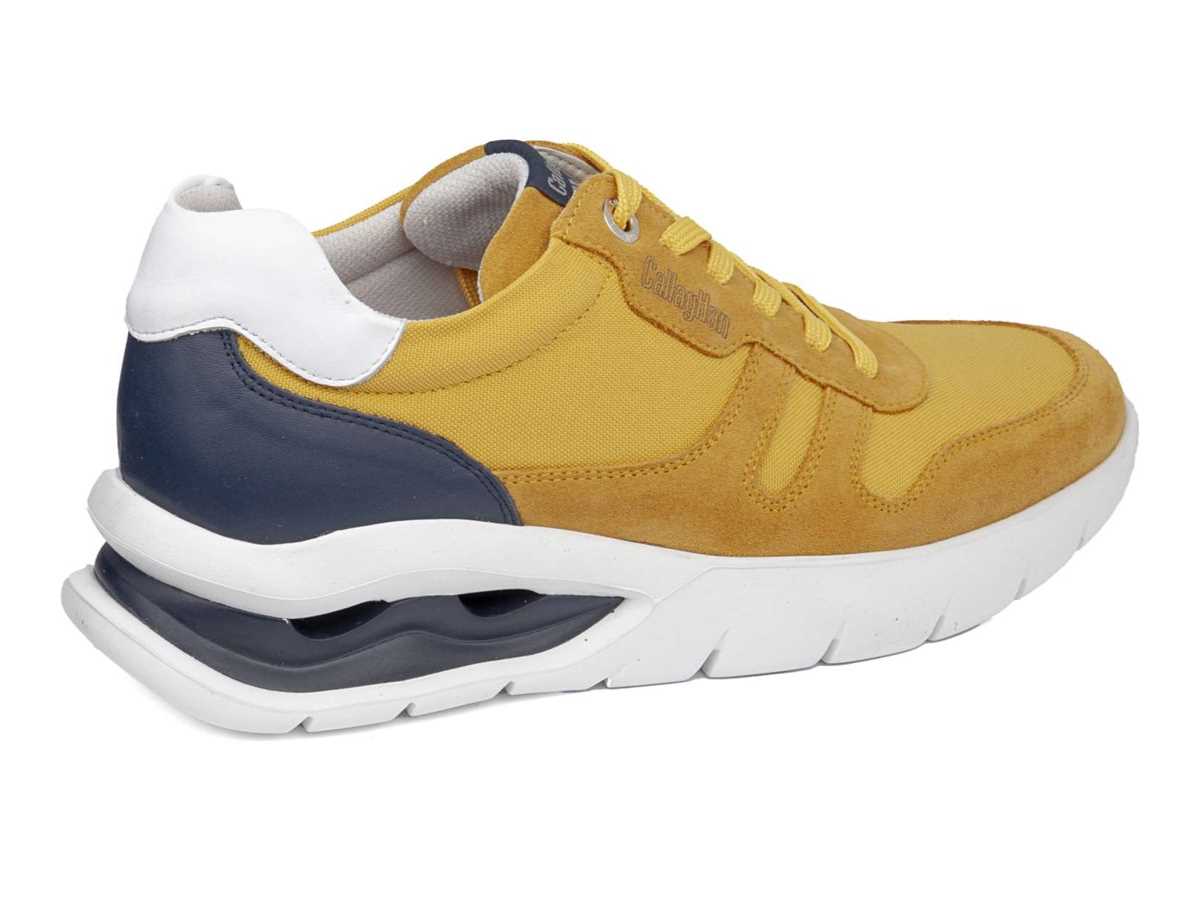 Baskets Callaghan 45416 Vento Homme Jaune Bleu | KFA4394DY