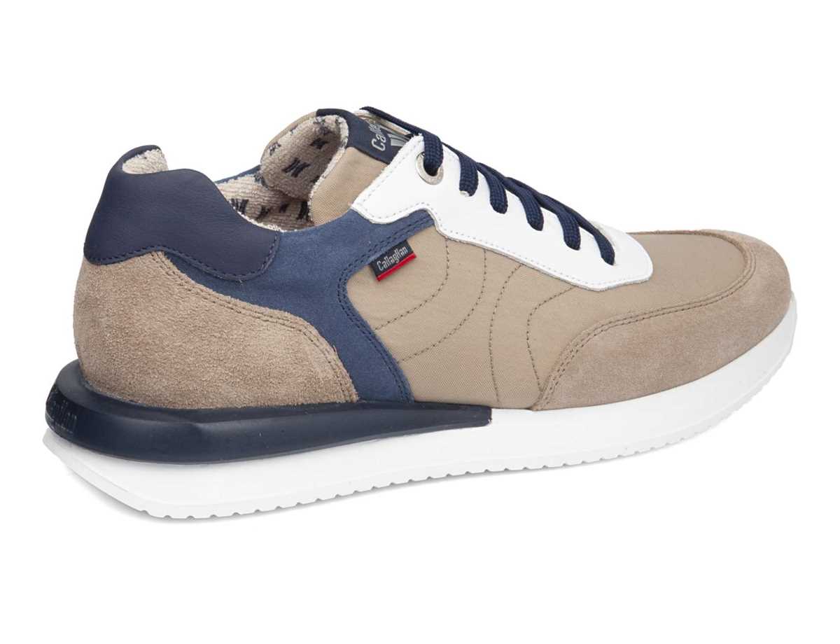 Baskets Callaghan 51100 Moses Homme Beige Bleu | AJS7963TU