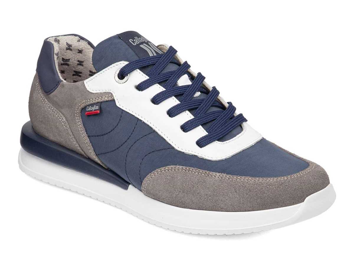 Baskets Callaghan 51100 Moses Homme Grise Bleu | UDB4248LT