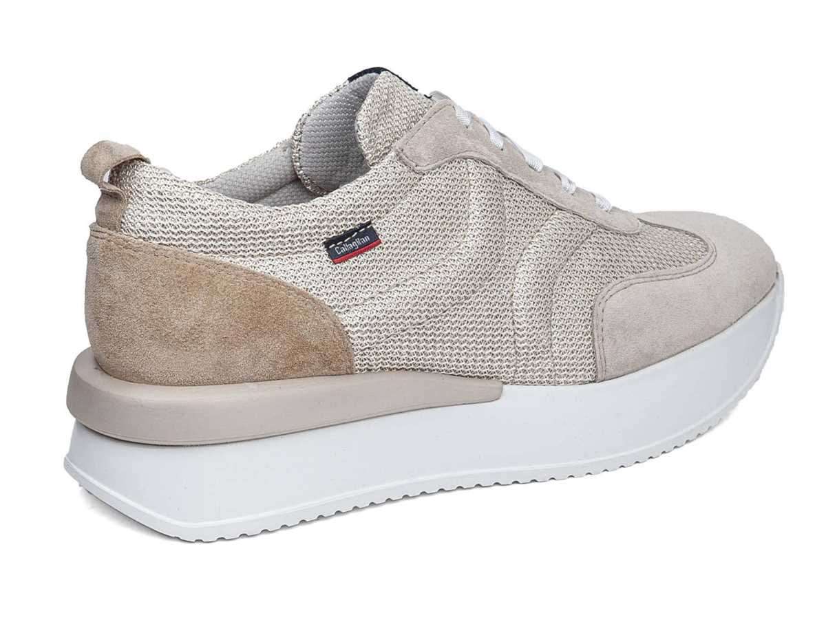 Baskets Callaghan 51200 Dina Femme Blanche Beige | JJK9380JJ