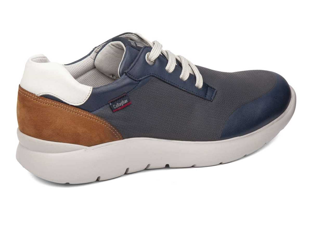 Baskets Callaghan 51308 Nuvole Homme Bleu Marron Blanche | QQZ4224MD