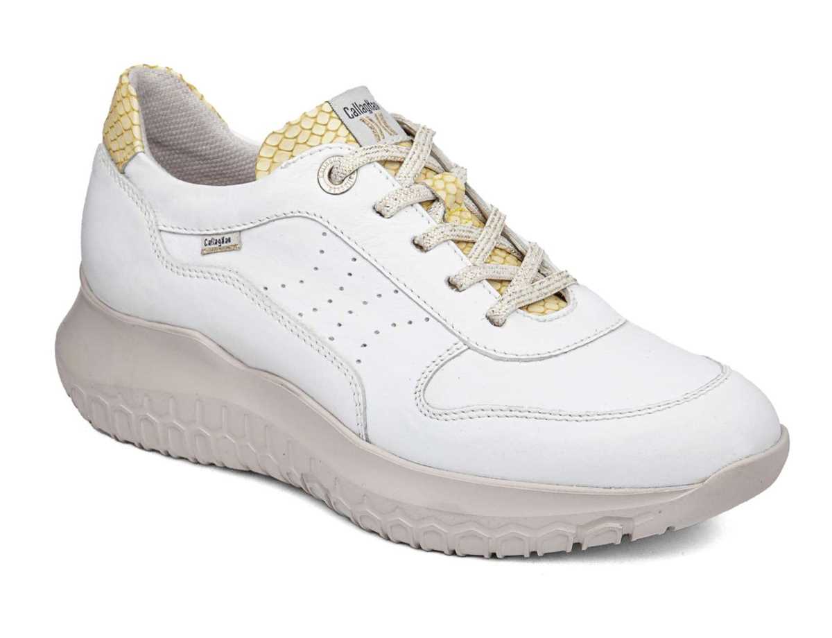 Baskets Callaghan 53801 Suv Marine Sra Femme Blanche Jaune | QUA9715MN