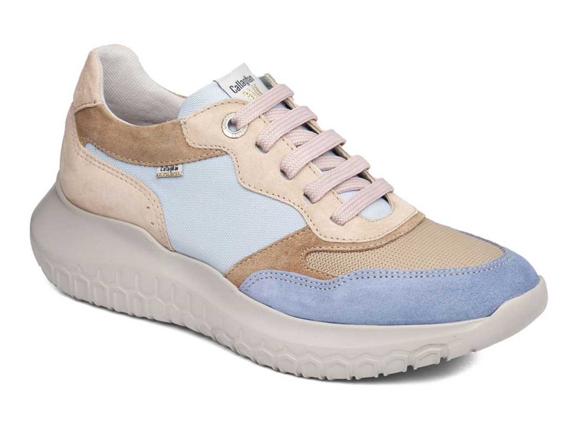 Baskets Callaghan 53802 Suv Marine Sra Femme Bleu Beige | MXH3987QP