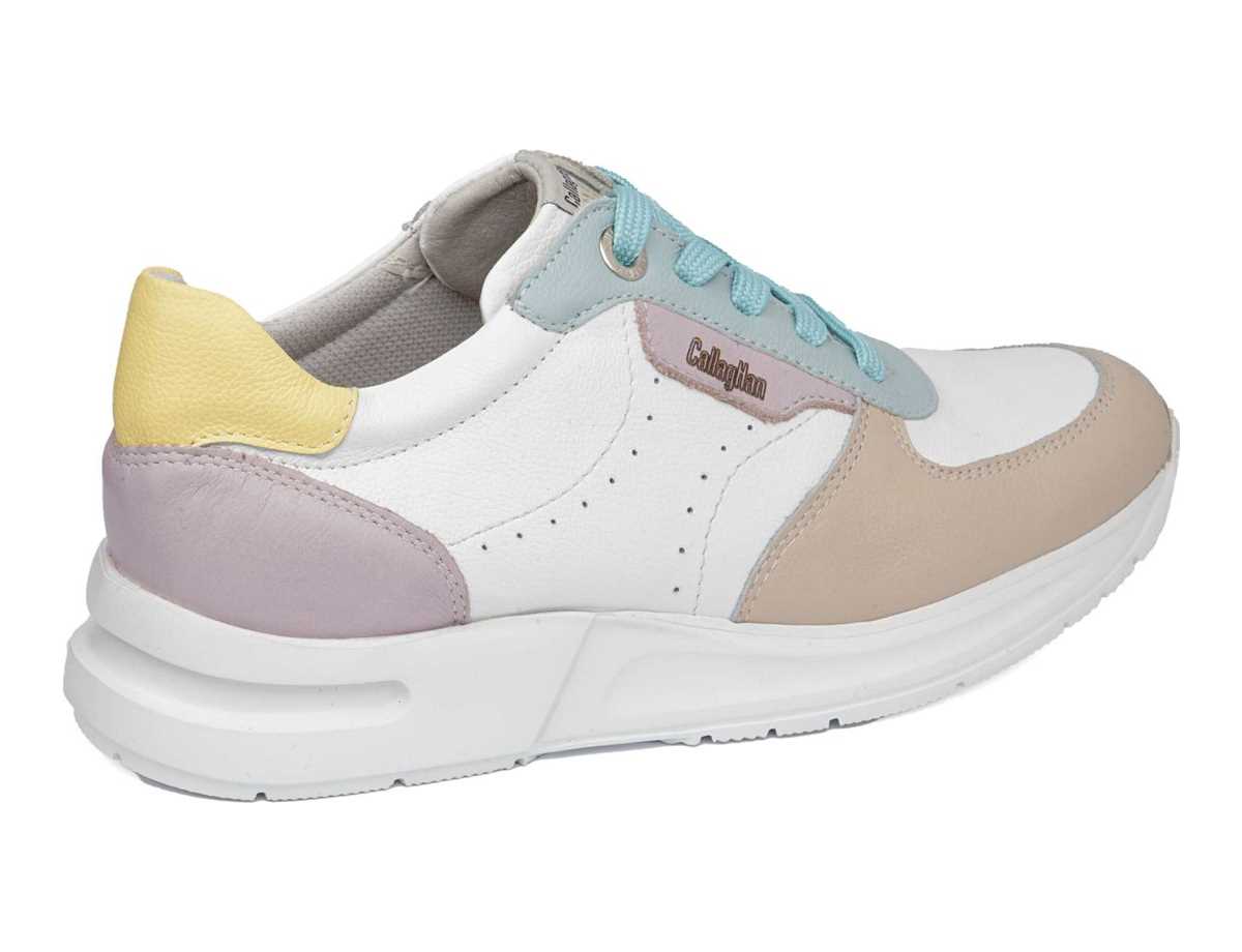 Baskets Callaghan 92120 Dorcas S.I.L Femme Rose Blanche Bleu | ABU5187JP