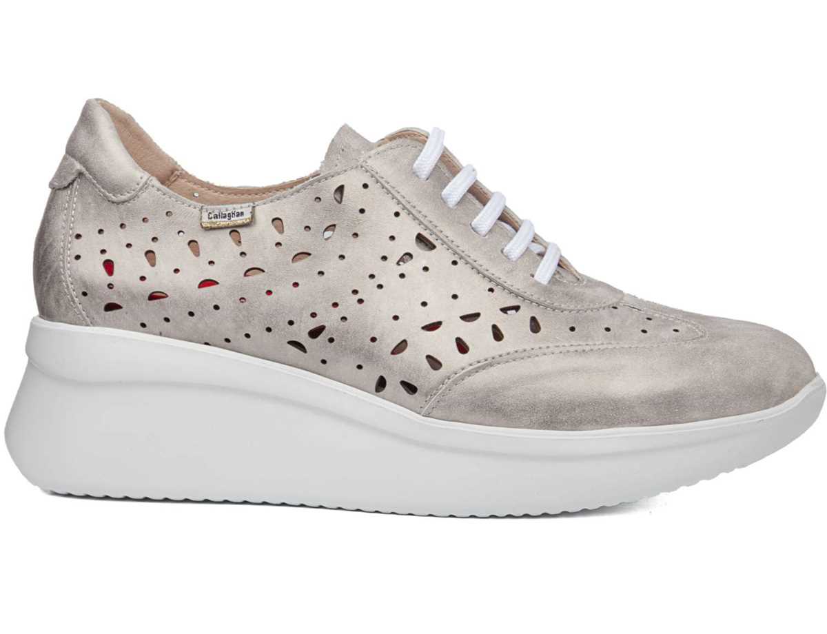 Baskets à Plateforme Callaghan 30018 Hanna Femme Beige | WBN5959MK