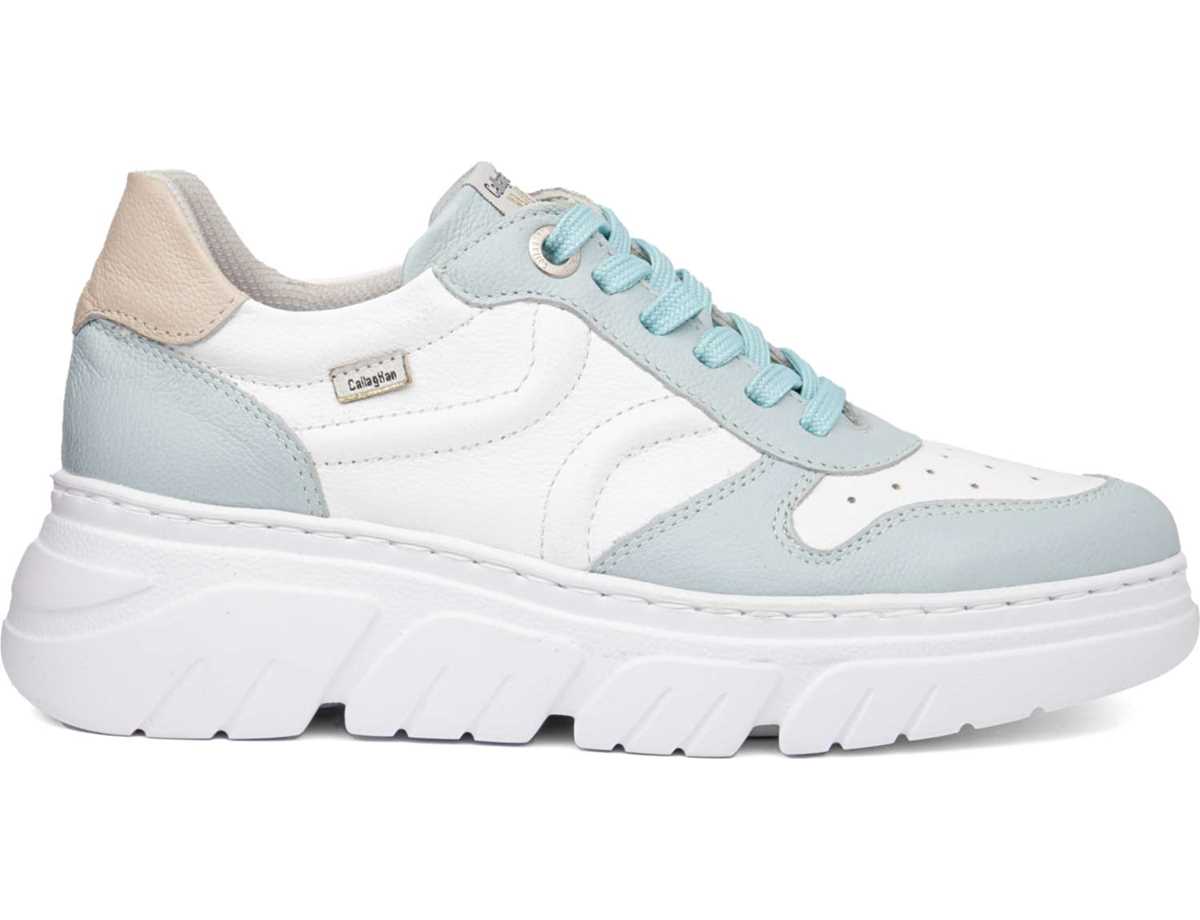 Baskets à Plateforme Callaghan 51806 Baccara Femme Bleu Blanche Rose | PAS8595BE