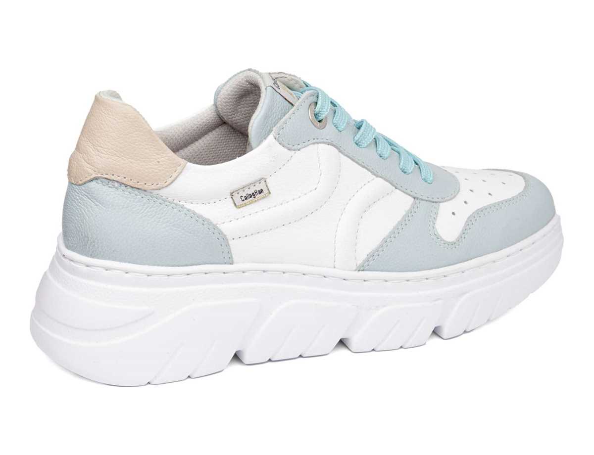 Baskets à Plateforme Callaghan 51806 Baccara Femme Bleu Blanche Rose | PAS8595BE