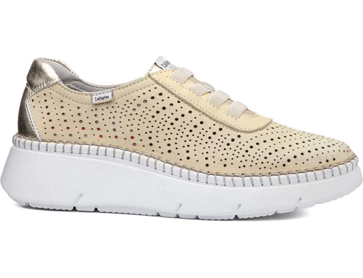 Baskets à Plateforme Callaghan 53600 Circular Sra. Femme Jaune Beige | PAG7660RK