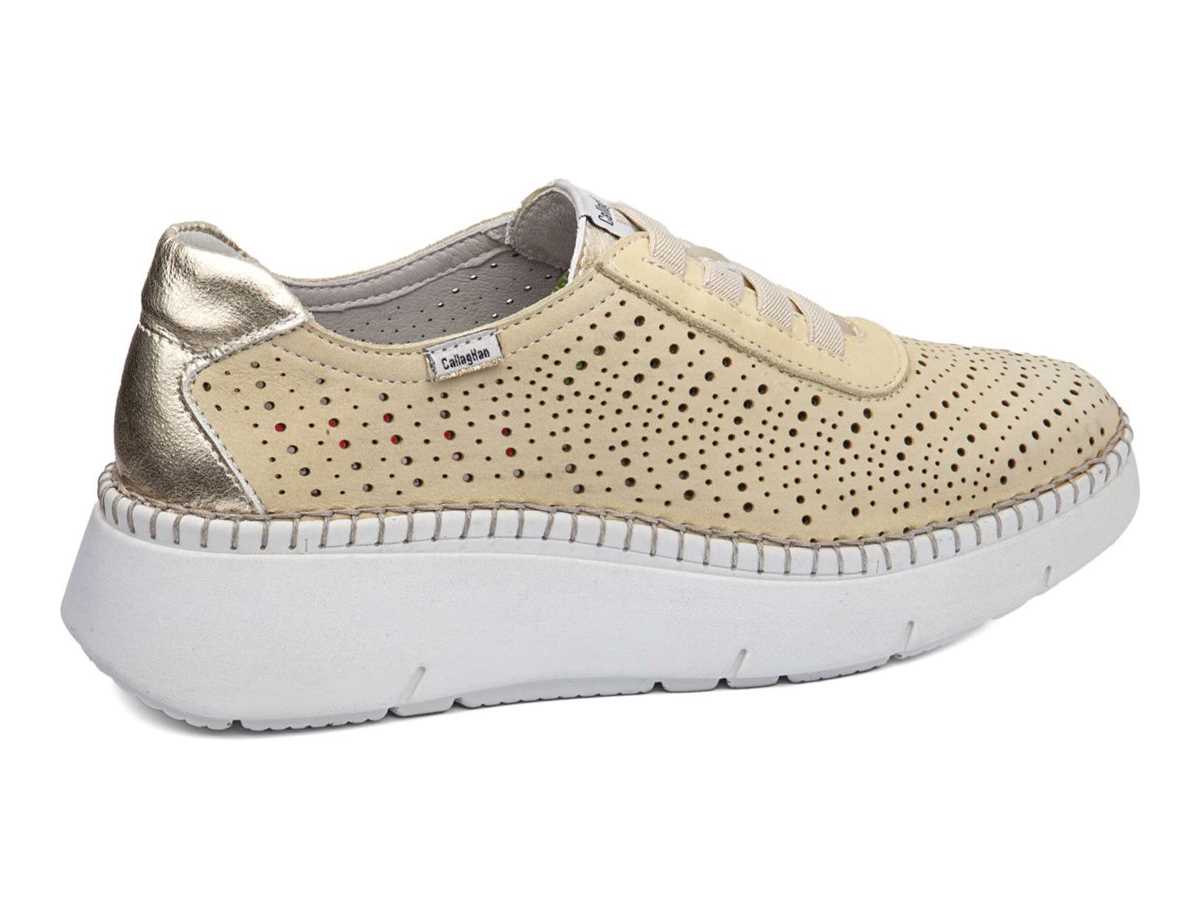 Baskets à Plateforme Callaghan 53600 Circular Sra. Femme Jaune Beige | PAG7660RK