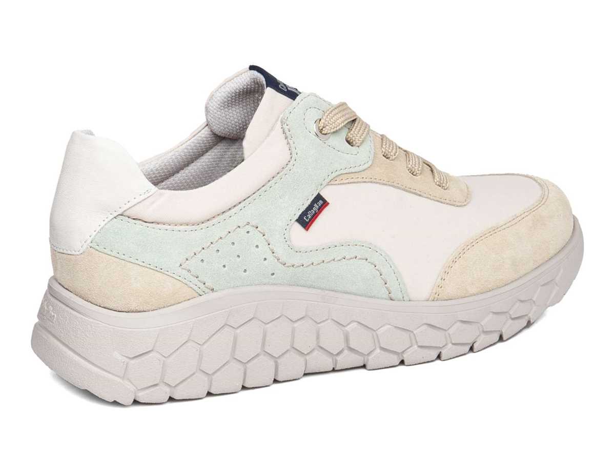 Baskets à Plateforme Callaghan 60004 Suv Sra. Femme Beige Vert | AVZ5149GO