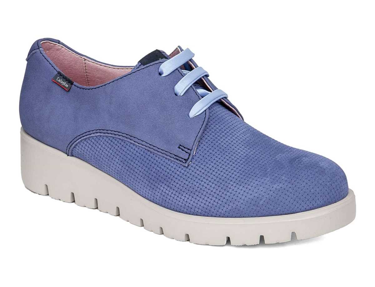 Baskets à Plateforme Callaghan 89824 Haman Femme Bleu | HVB5873PF