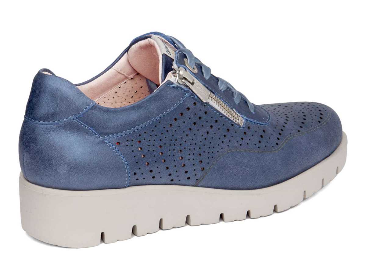 Baskets à Plateforme Callaghan 89894 Haman Femme Bleu Foncé | CON3534JP