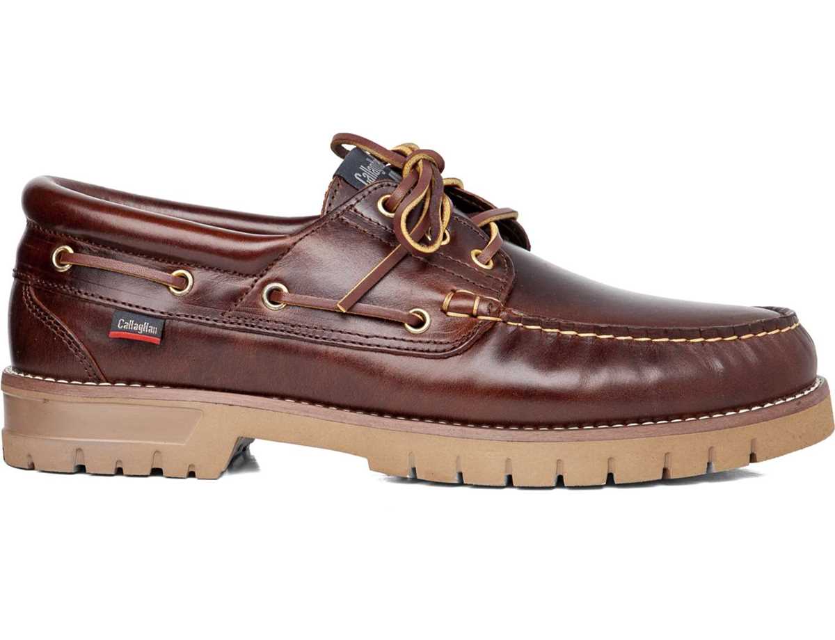 Chaussures Bateau Callaghan 12500 Freeport Homme Marron Foncé | RUU875DI