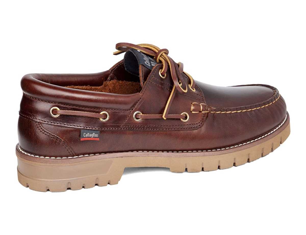 Chaussures Bateau Callaghan 12500 Freeport Homme Marron Foncé | RUU875DI