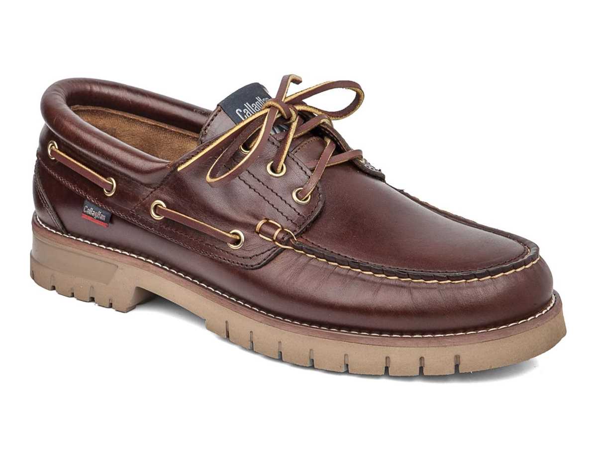 Chaussures Bateau Callaghan 12500 Freeport Homme Marron Foncé | RUU875DI