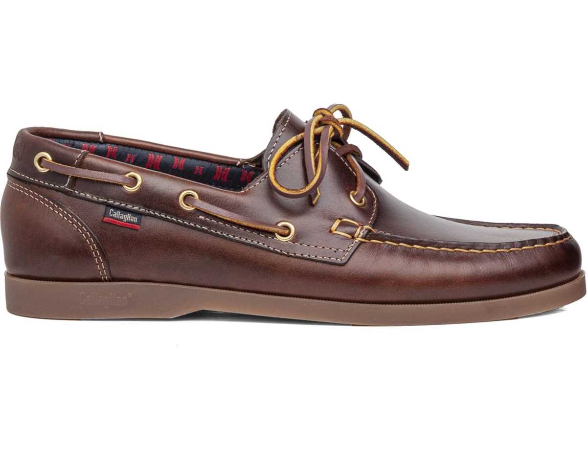 Chaussures Bateau Callaghan 51600 Yate Homme Marron Foncé | ECW2571SX