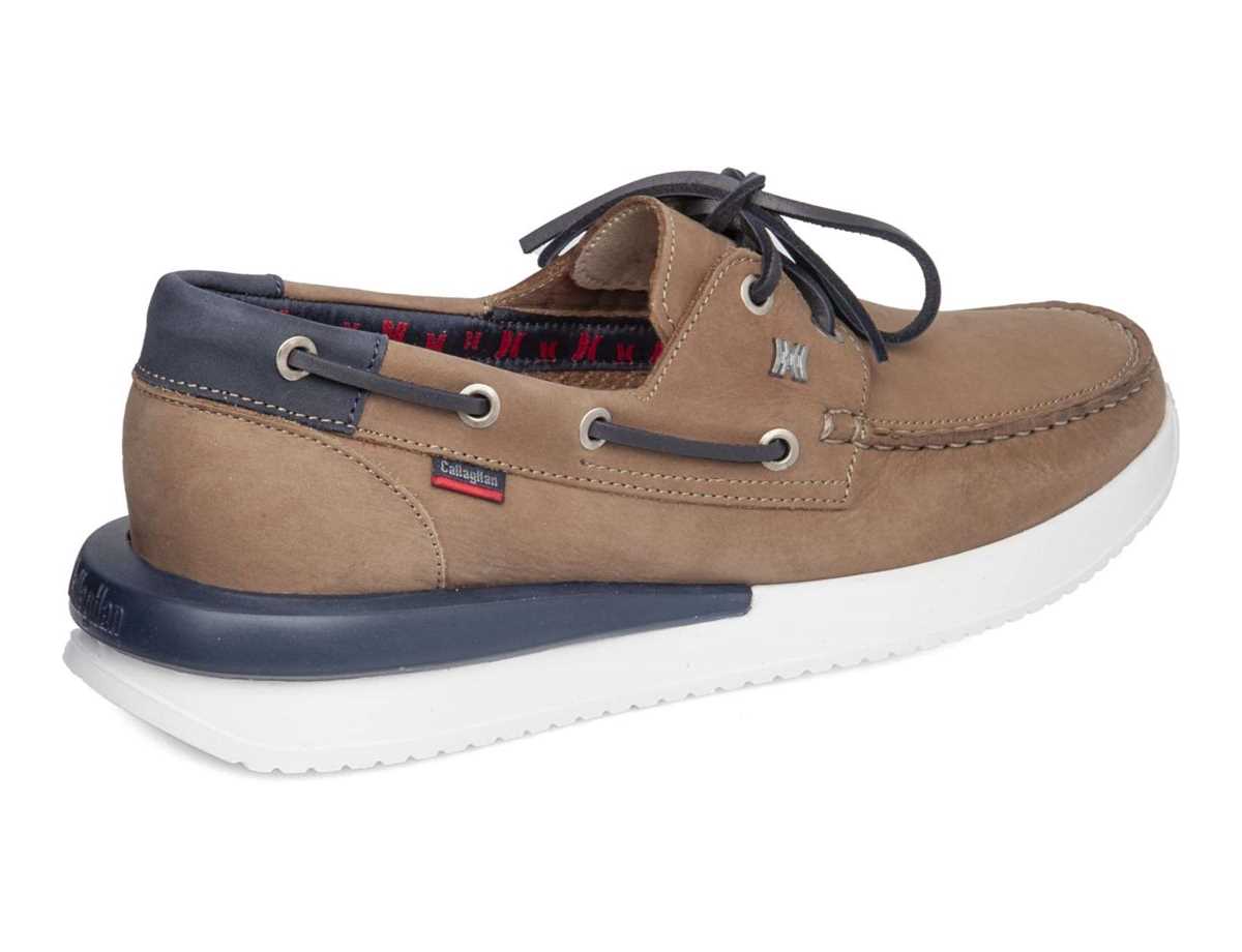 Chaussures Bateau Callaghan 52100 Moses Homme Beige Bleu | RXW6421HB