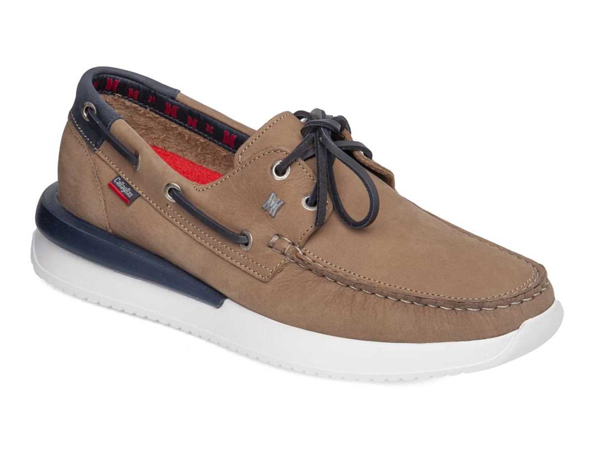 Chaussures Bateau Callaghan 52100 Moses Homme Beige Bleu | RXW6421HB