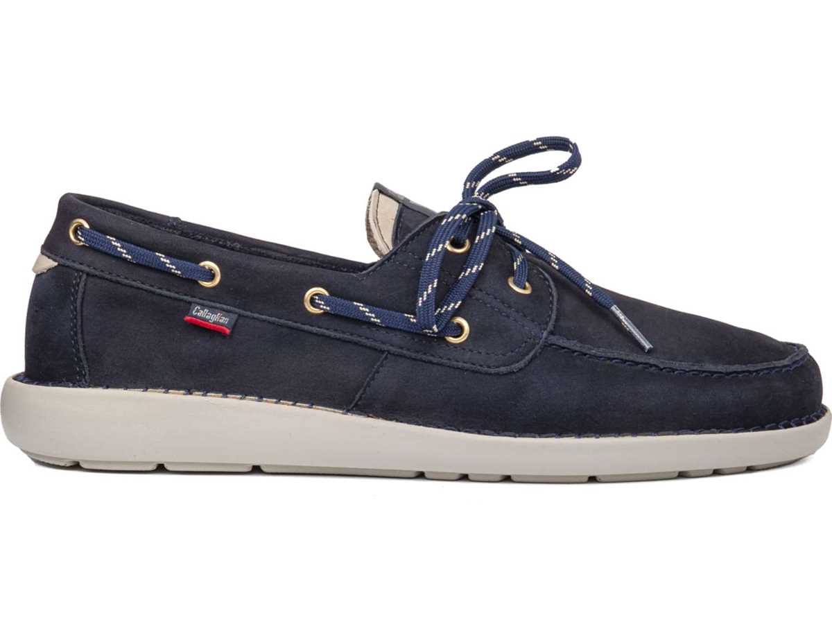 Chaussures Bateau Callaghan 53400 Abner Homme Bleu Beige | DBV10024WT