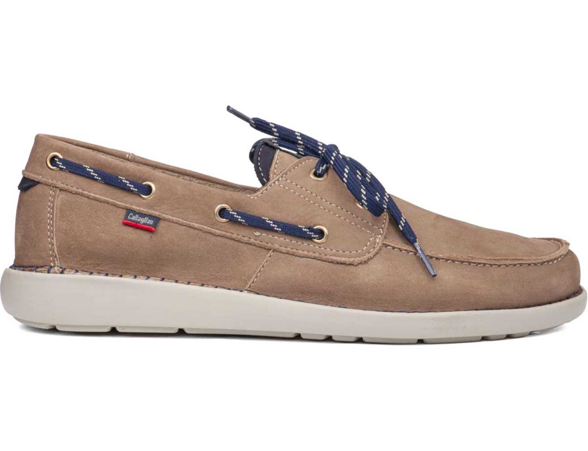 Chaussures Bateau Callaghan 53400 Abner Homme Beige Bleu | ZQQ7499YM