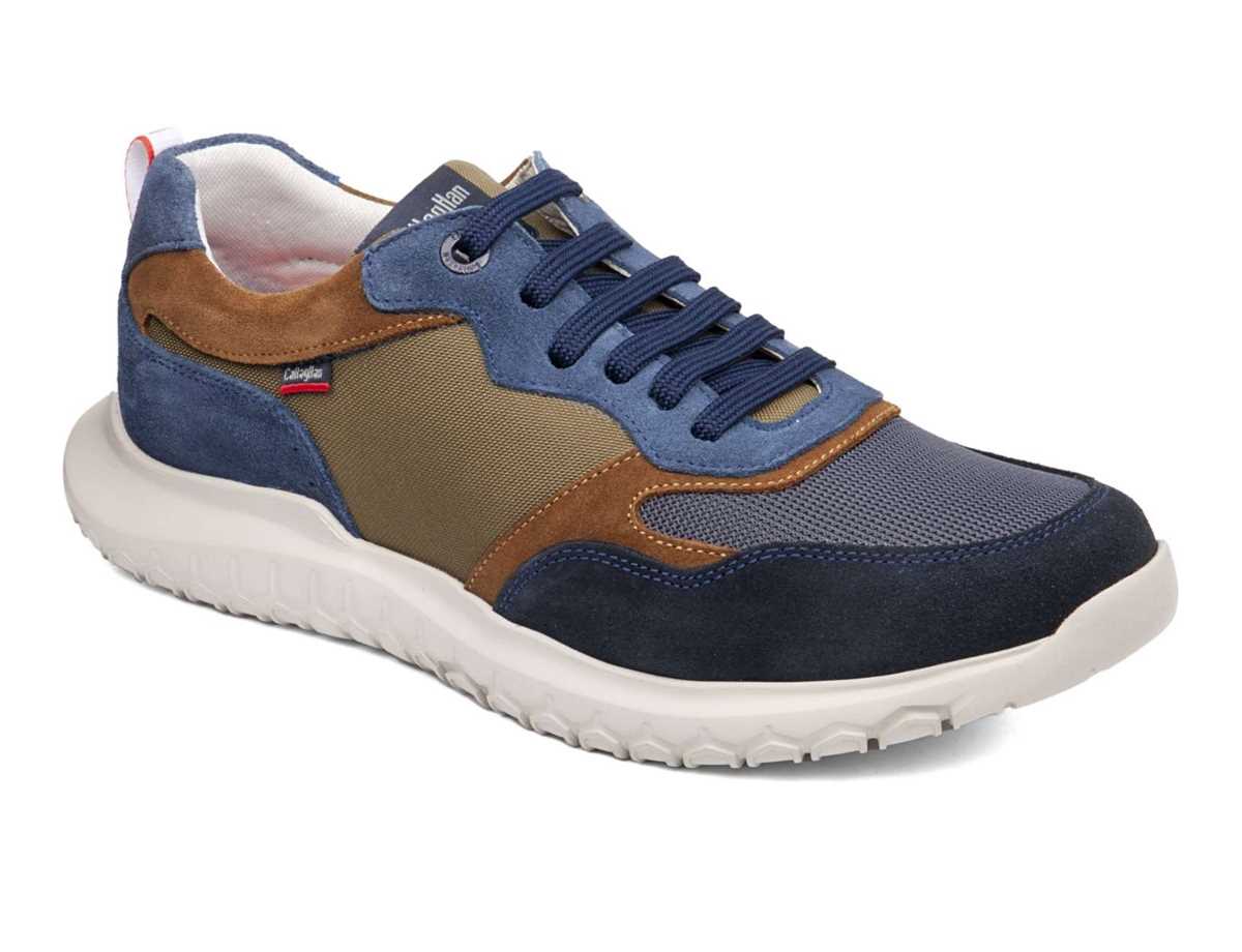 Chaussures Casual Callaghan 53702 Suv Marine Cro Homme Bleu Grise Vert | MHJ6174GG