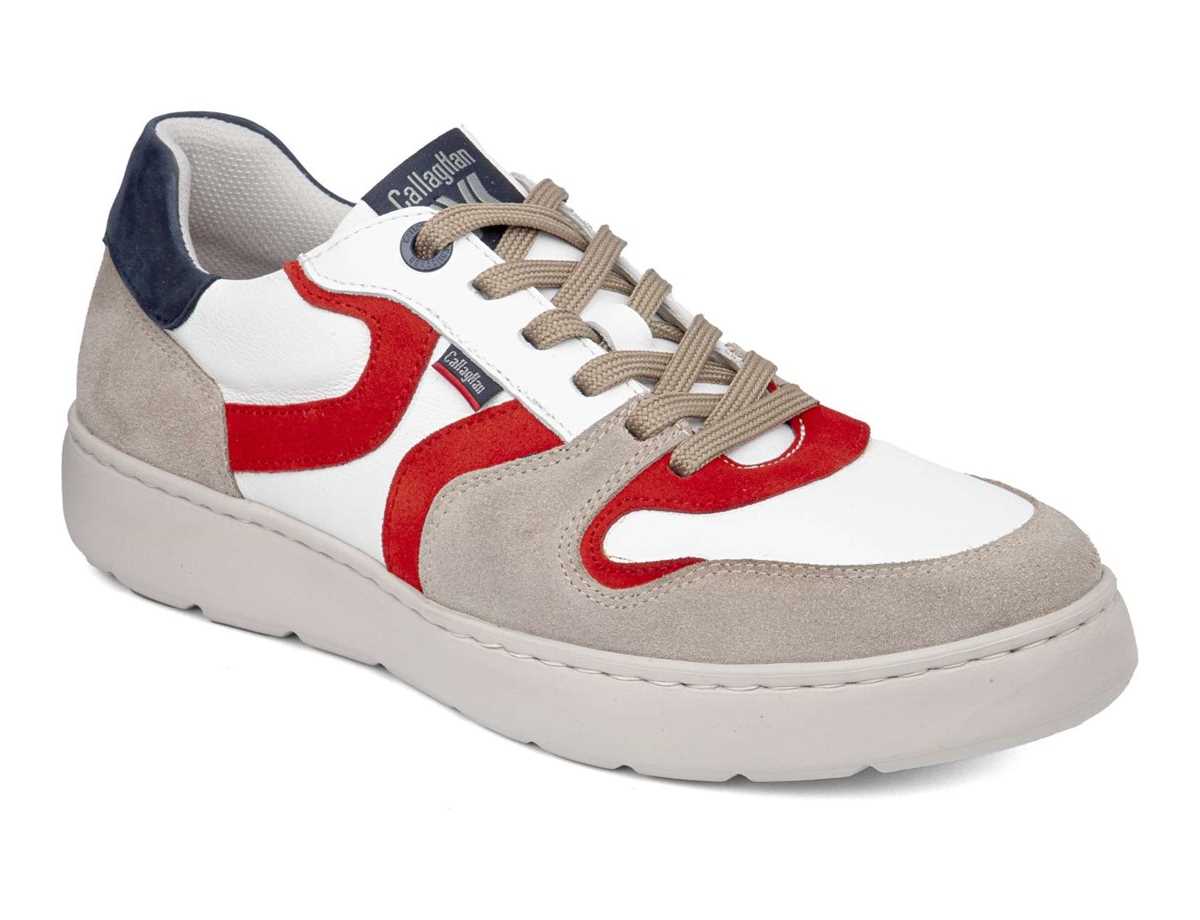 Chaussures Casual Callaghan 54802 Pint Homme Beige Blanche Rouge | WEU50100LA