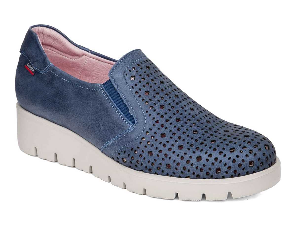 Chaussures Plateforme Callaghan 89863 Haman Femme Bleu | DUZ151OE