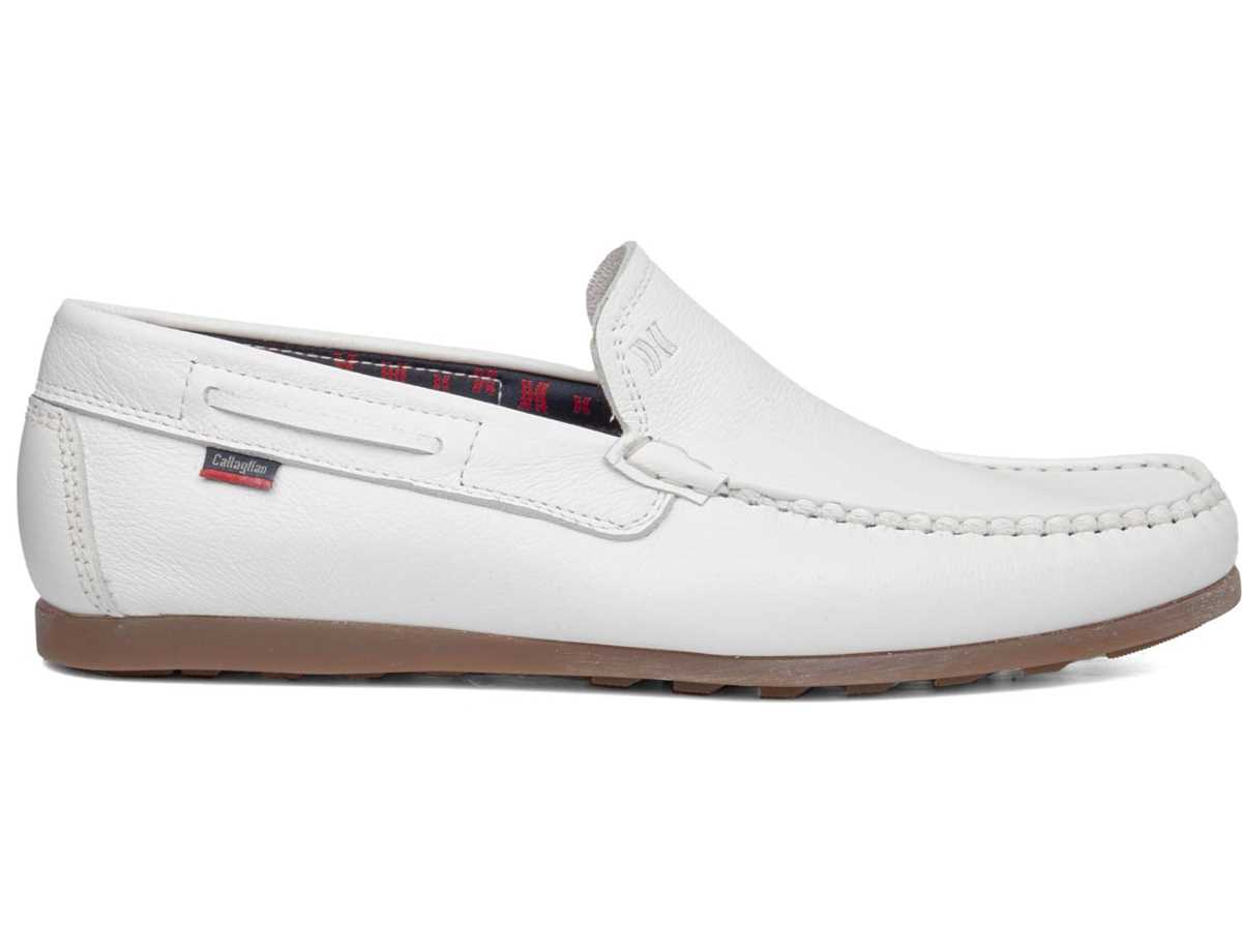 Mocassins Callaghan 15200 Driveline Homme Blanche | PSC5780FI