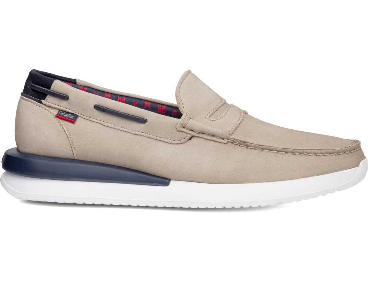 Mocassins Callaghan 52101 Moses Homme Beige Bleu | IJY3790UZ