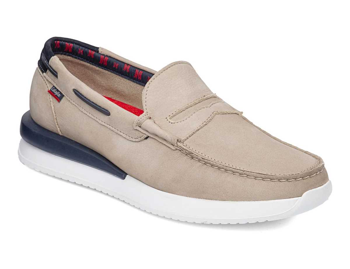 Mocassins Callaghan 52101 Moses Homme Beige Bleu | IJY3790UZ