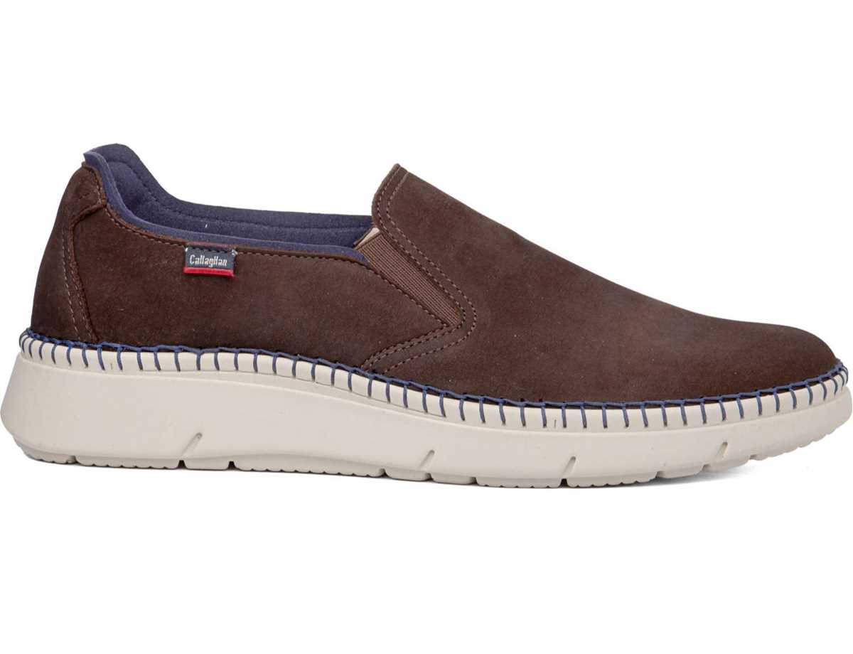 Mocassins Callaghan 53501 Circular Homme Marron Foncé Bleu | TTU5865SI