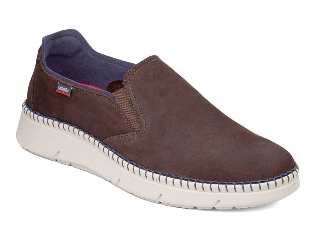 Mocassins Callaghan 53501 Circular Homme Marron Foncé Bleu | TTU5865SI