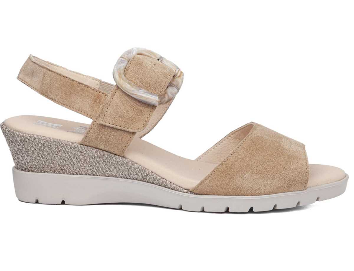 Sandales Compensées Callaghan 29116 Esperanza Femme Beige | XIL6399QQ