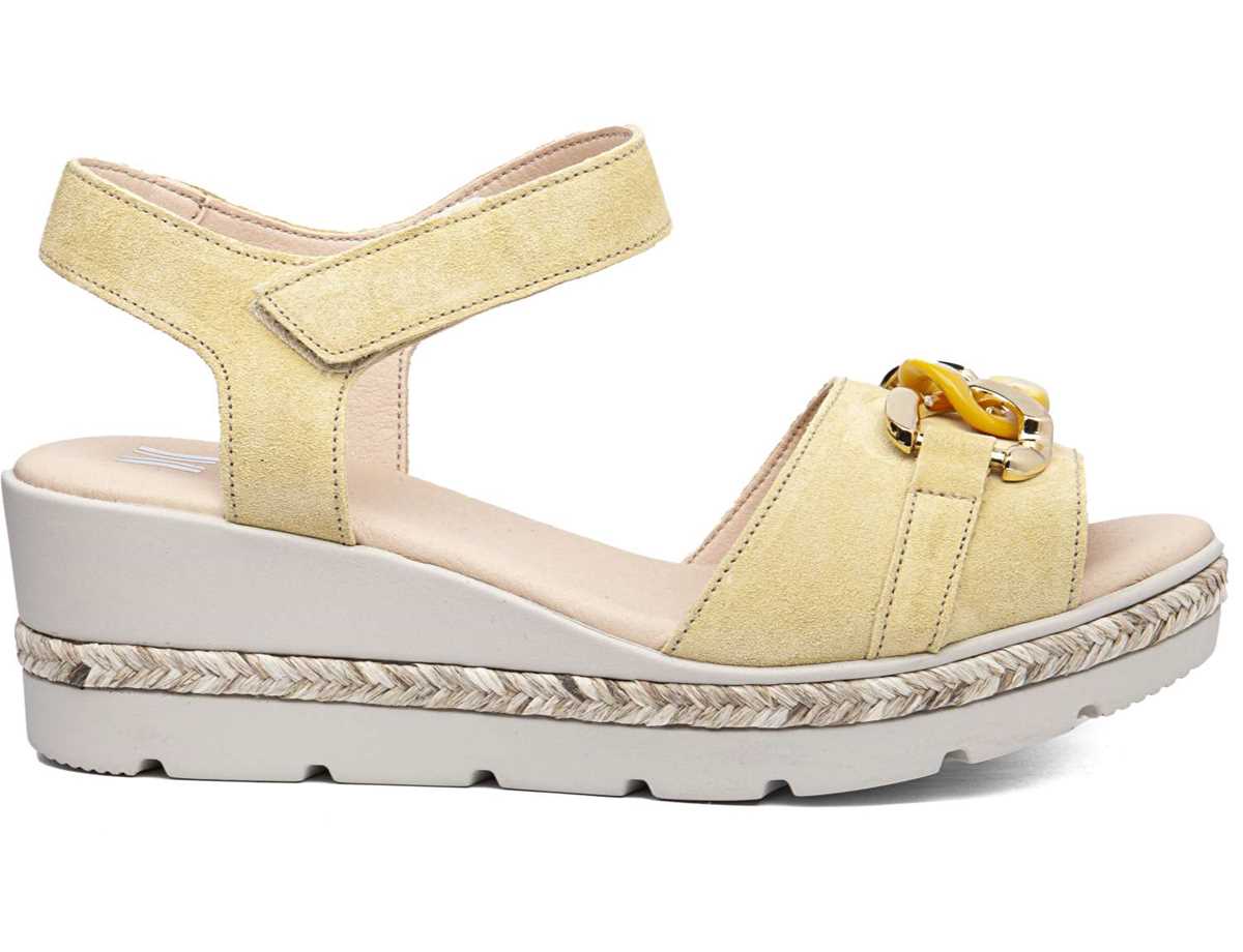 Sandales Compensées Callaghan 29807 Mara Femme Jaune | MKY2699HF