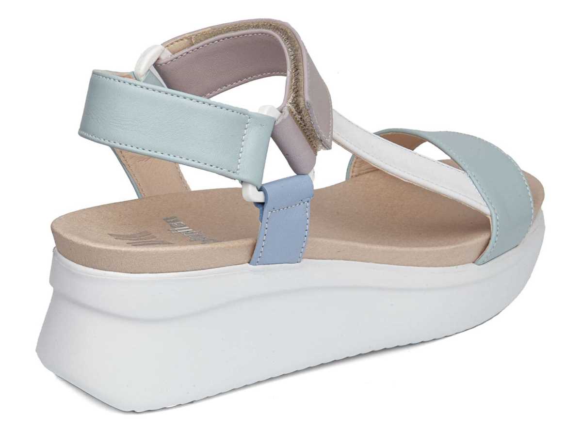 Sandales Compensées Callaghan 29908 Llana Femme Vert Blanche Violette | BEU9977LH