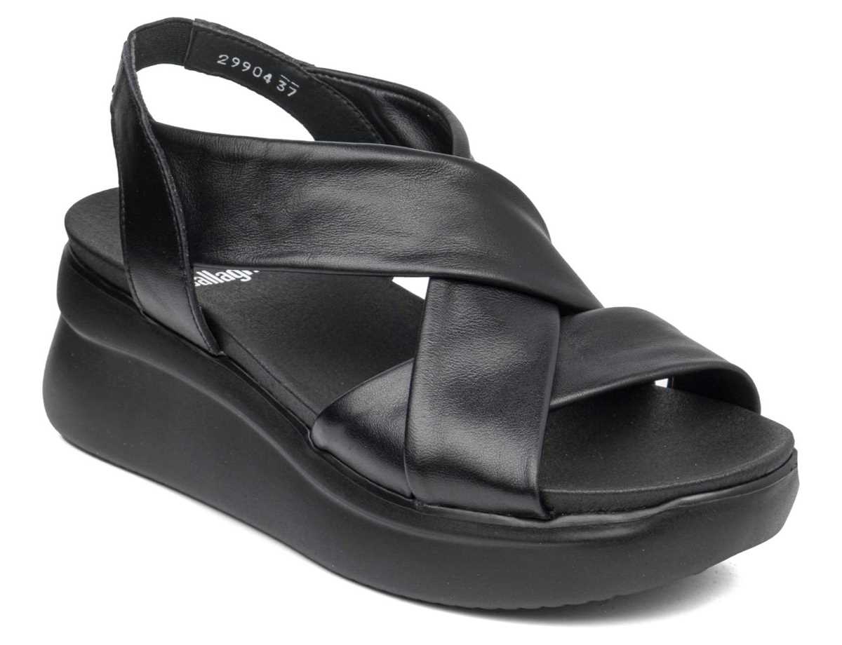 Sandales à Plateforme Callaghan 29904 Llana Femme Noir | WBH465LV