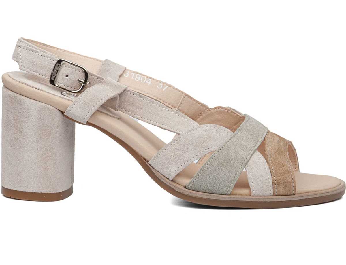 Sandales à Talons Callaghan 31904 Kanji Femme Beige Vert Blanche | YJY6368PK