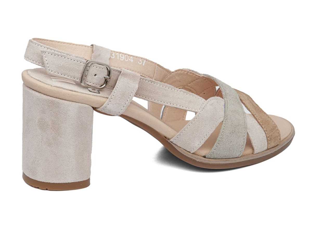 Sandales à Talons Callaghan 31904 Kanji Femme Beige Vert Blanche | YJY6368PK